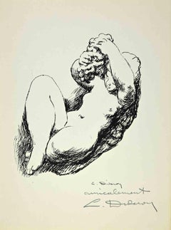 Figura - Dibujo de Louis Drioferou - Mediados del siglo XX
