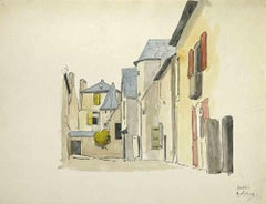 Houses - Drawing by Lacones Lestnille - Mid-20th Century