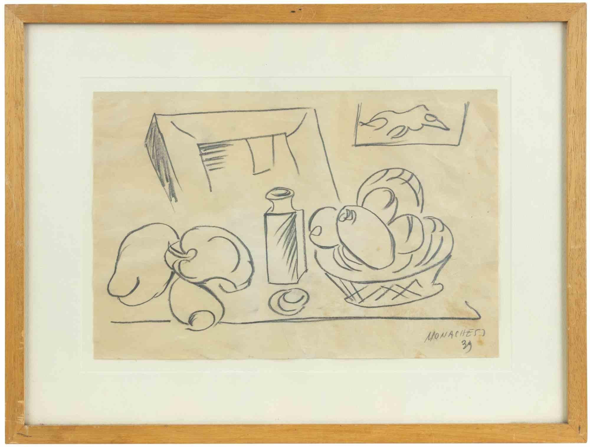 Still Life - Drawing by Sante Monachesi - 1939