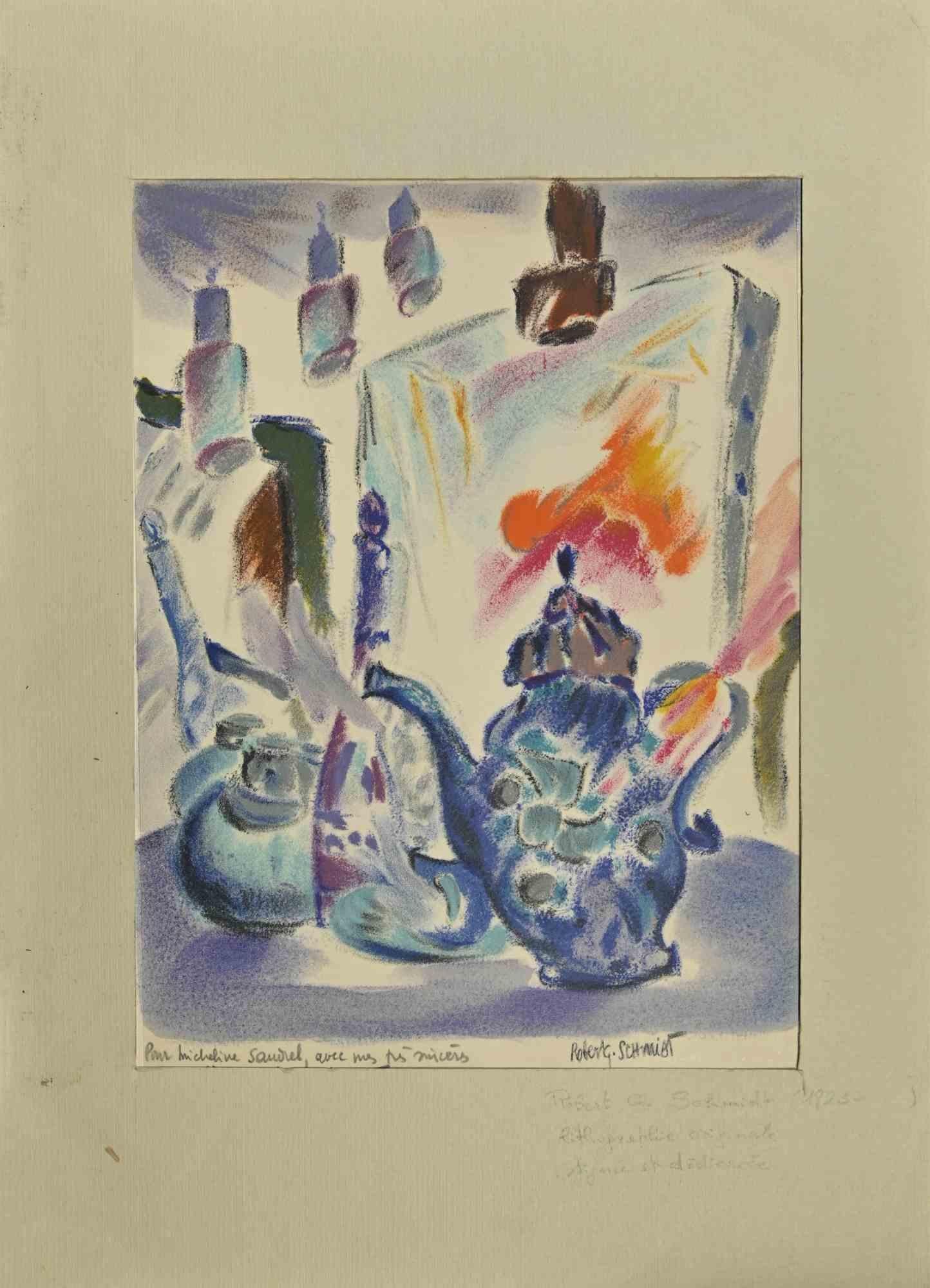 Composition - Drawing by Robert Schmidt - Mid-20th Century