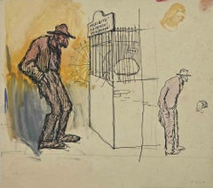 Verboten! - Disegno di Gabriele Galantara - Inizio XX secolo