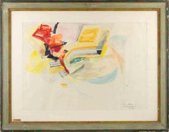 Estudio para el telesilla (Anacapri) - Dibujo de Ennio Calabria - 1965