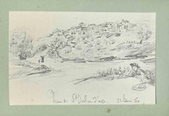 Paysage - dessin - 1960