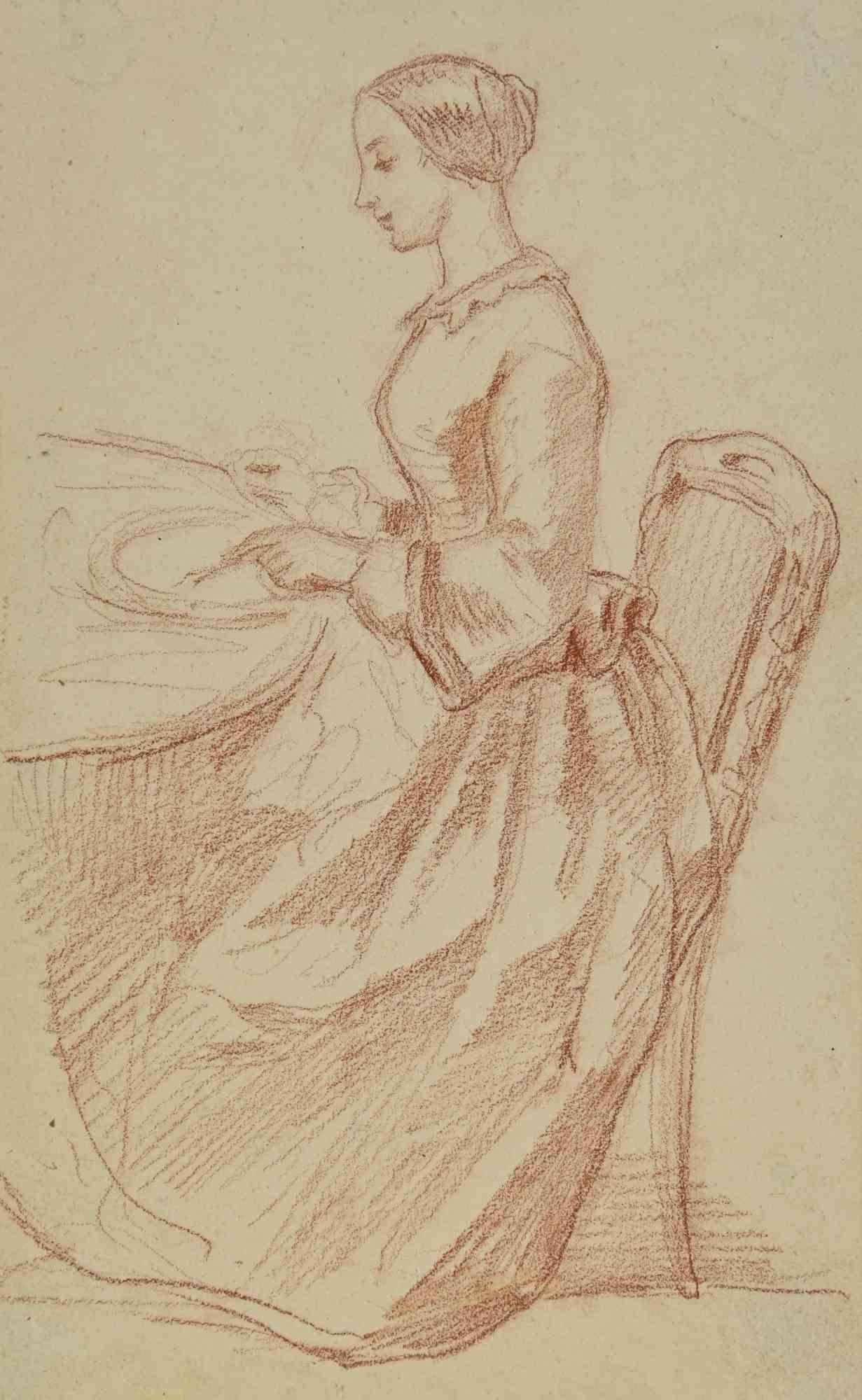 Femme - Dessin - Fin du 19e siècle