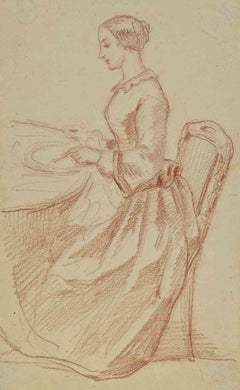 Donna - Disegno - Fine Ottocento