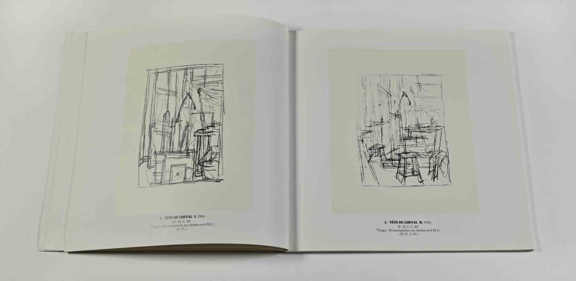 Alberto Giacometti Dessins - Lithographies - Eaux-fortes is the title of the artist's catalogue, written for the exhibition 31 May - 22 October 1986, at the Patrick Cramer Gallery, Grand Rue 11, Genève.

Catalog with image.

20 x 20 cm.

Good