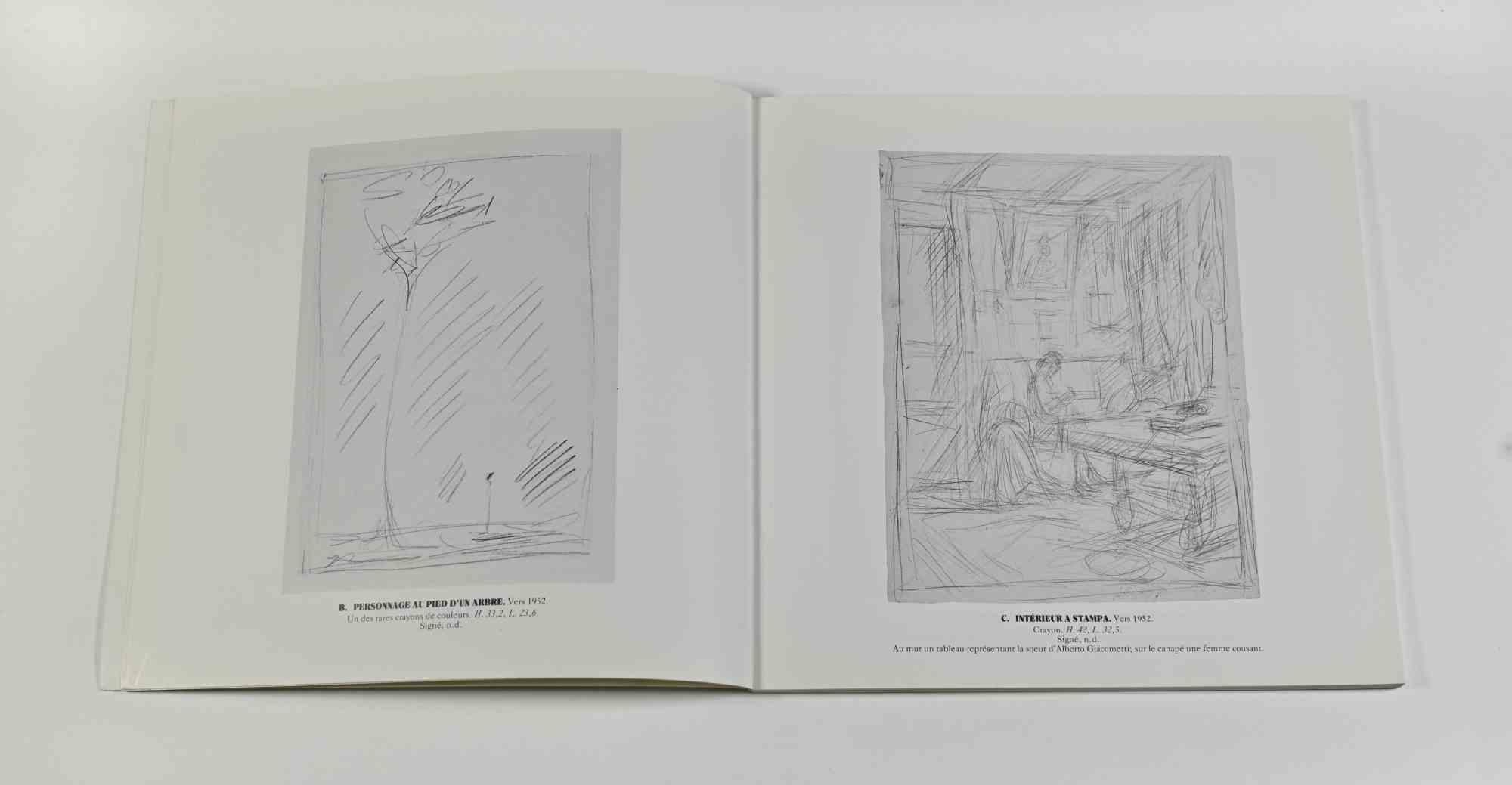 Alberto Giacometti Dessins - Lithographies - Eaux-fortes - Rare Book - 1980s For Sale 1