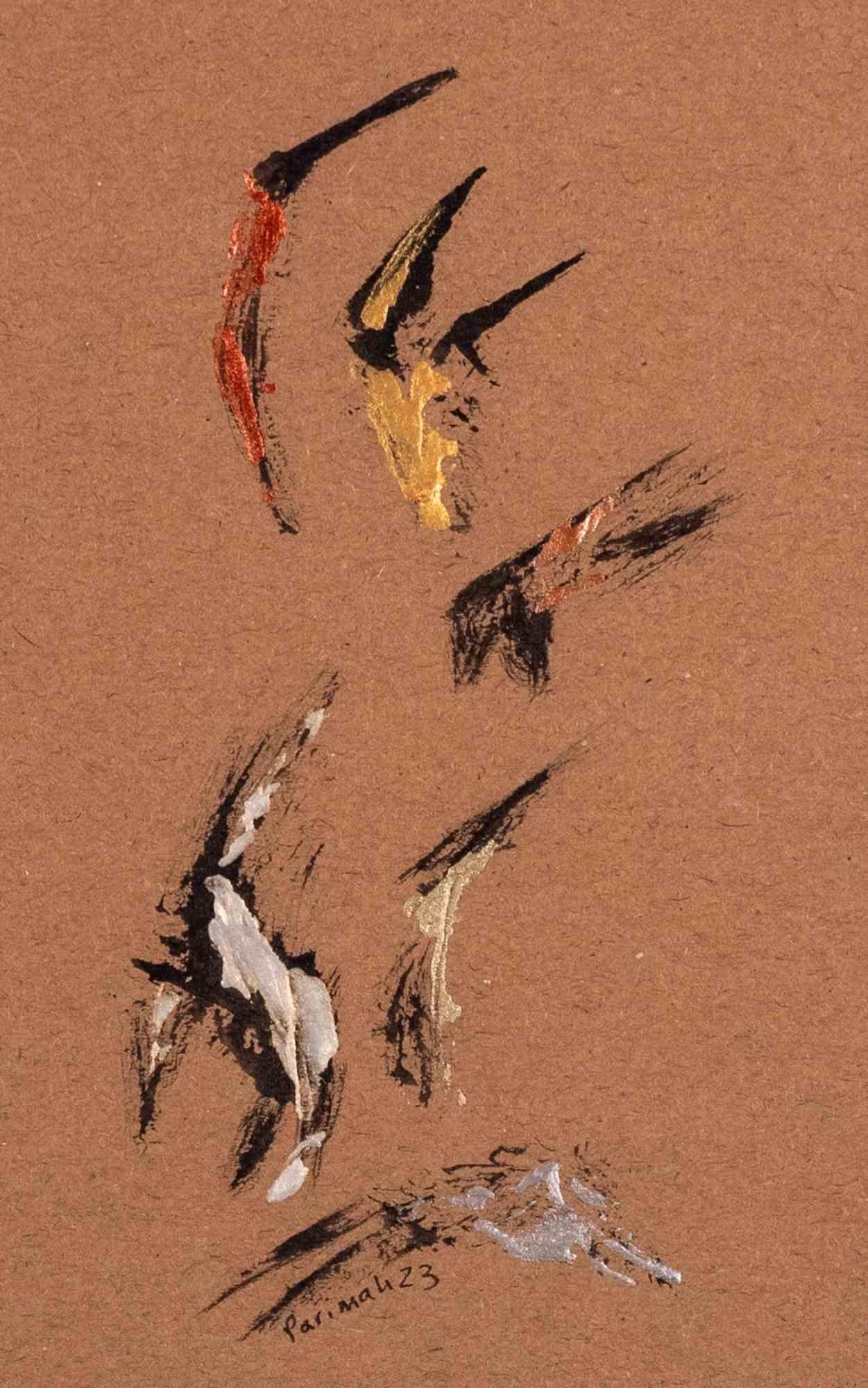 Coral Carol of Freedom - Pintura de Parimah Avani - 2021 en venta 2