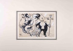 Church Men - Drawing by Gabriele Galantara - Early 20th Century
