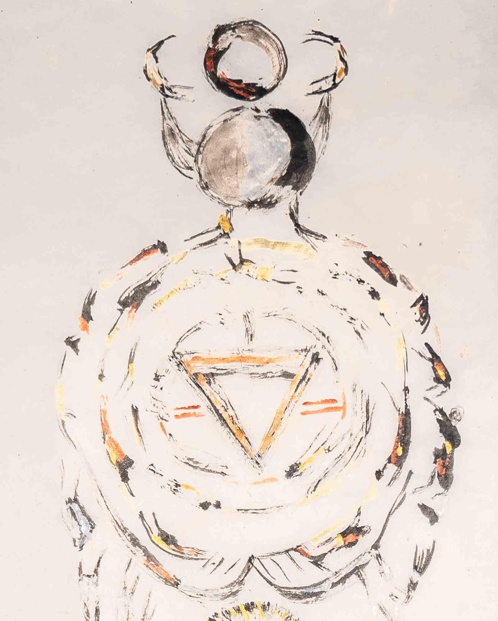 Full Moon Goddess, Light of Ways - Paint by Parimah Avani - 2023 For Sale 2