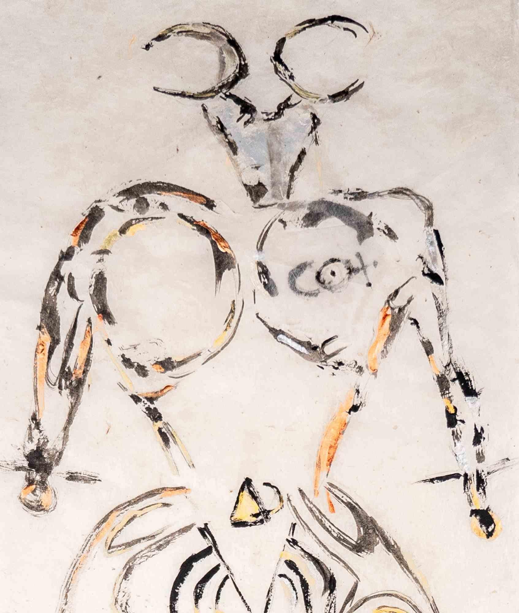Divinità dei Guerrieri delle Vie - Dipinto di Parimah Avani - 2023 in vendita 1