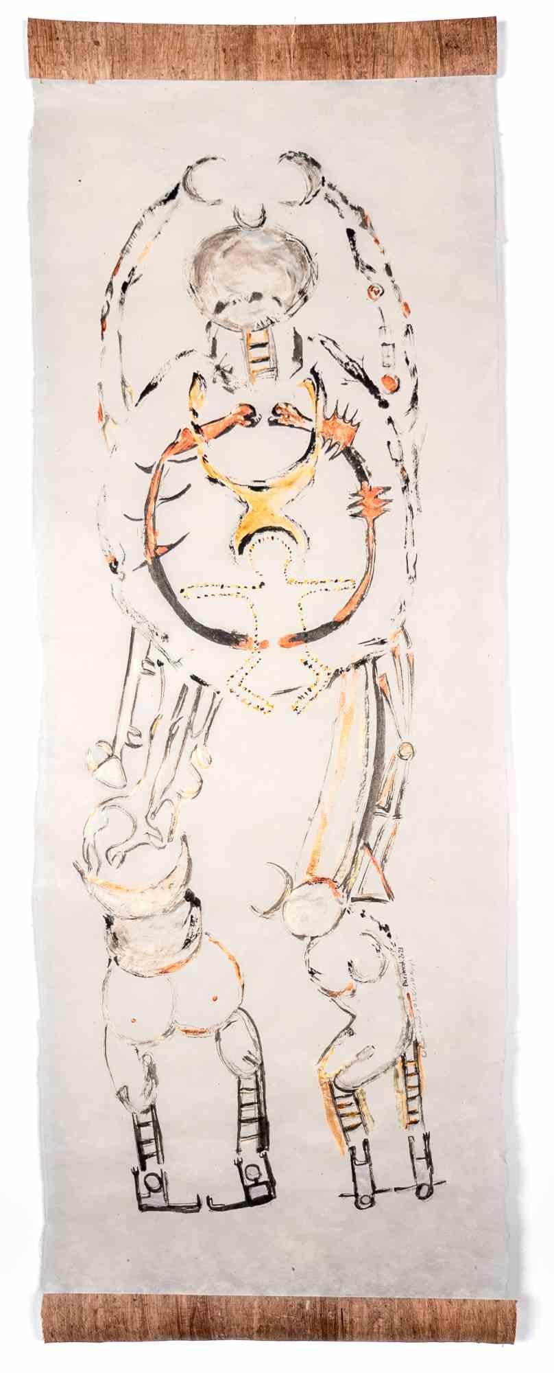 Deity of Mothers of the Ways – Gemälde von Parimah Avani – 2023 im Angebot 1