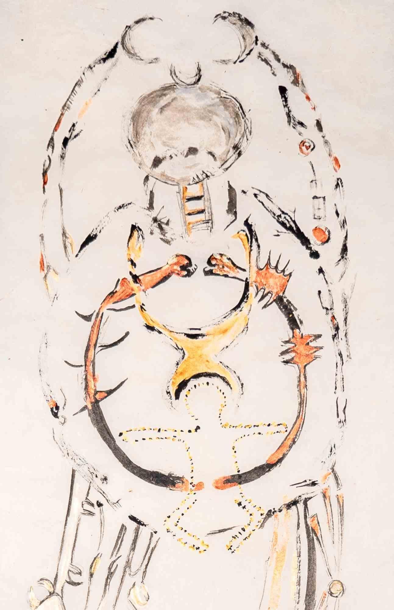 Deity of Mothers of the Ways – Gemälde von Parimah Avani – 2023 im Angebot 2