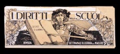 School's Rights - Drawing by Gabriele Galantara - Early 20th Century