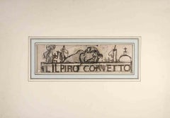 Il Piro Corvetto - Drawing by Gabriele Galantara - Early 20th Century