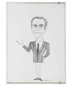 Caricatura di Vittorio Gassman - Disegno di Emilio!