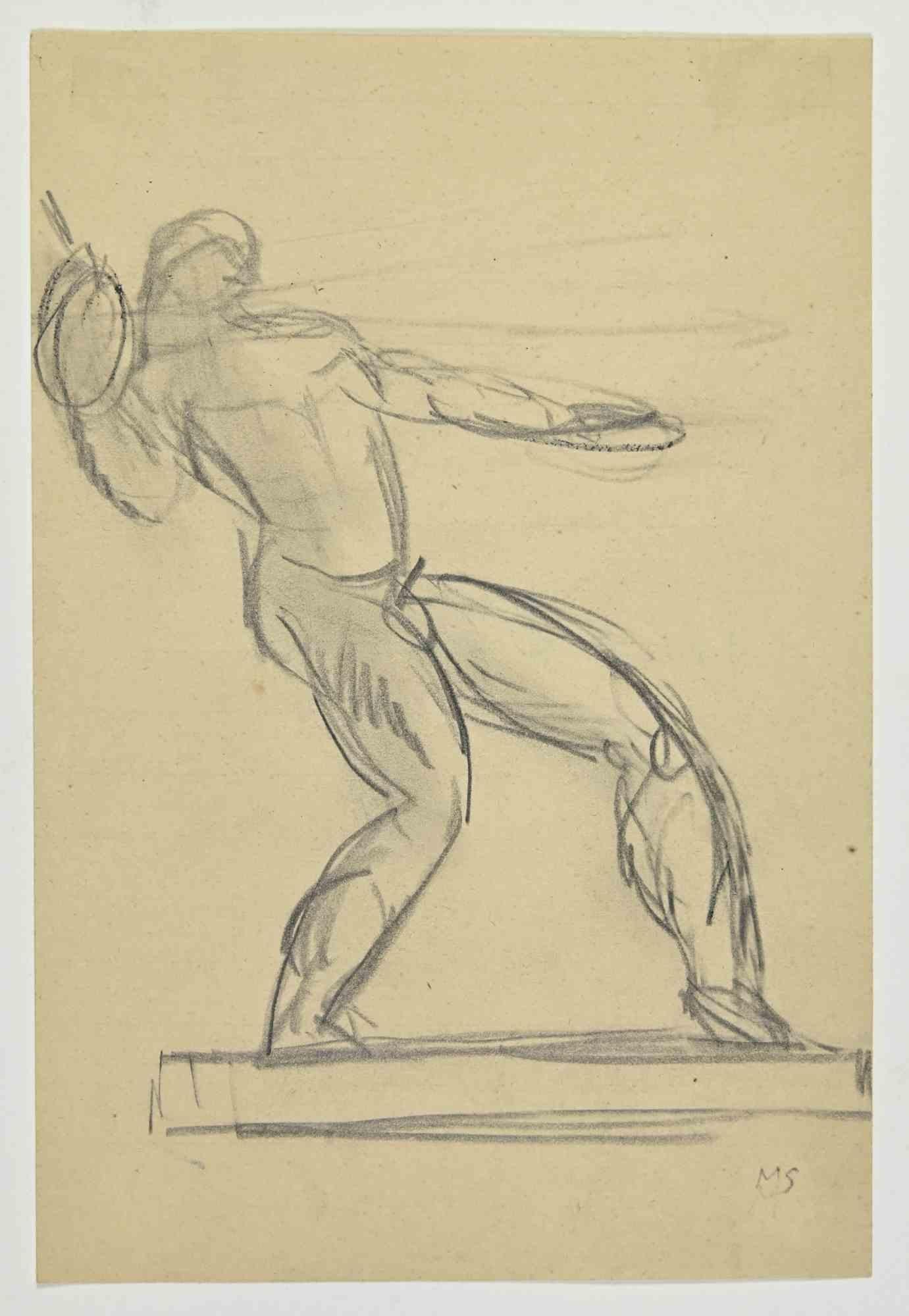 Die Abbildung ist eine Zeichnung von Michel Simonidy (1870-1933) aus dem frühen 20. Jahrhundert.

Bleistift auf elfenbeinfarbenem Papier.

Monogramme auf der Unterseite

Gute Bedingungen.

Das Kunstwerk wird durch geschickte, schnelle Striche