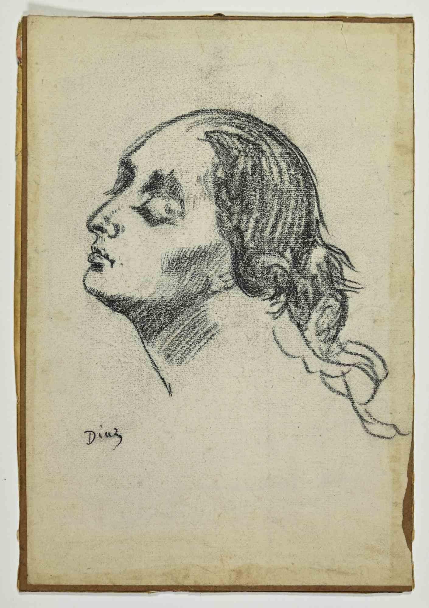 Profile of Woman - Drawing - 1910