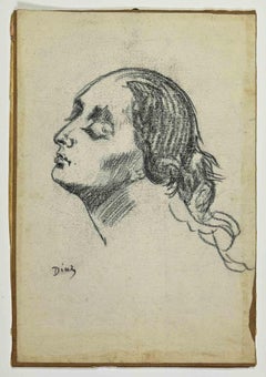 Profile of Woman - Drawing - 1910