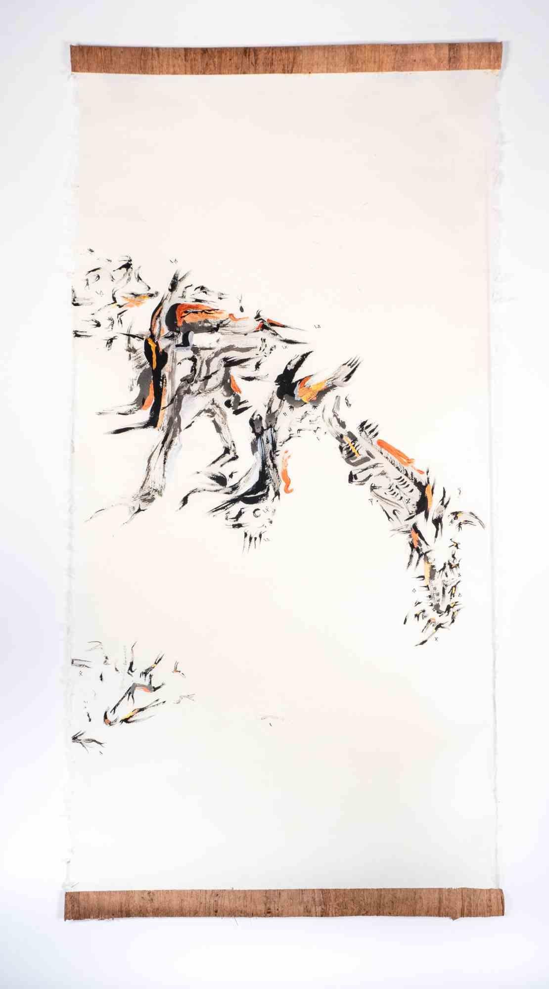 Inframundo, Pasado es un dibujo realizado por la artista y poetisa iraní Parimah Avani en 2023.

Tinta china, acrílico y técnicas mixtas sobre papel japonés Kozo con papel Tengujo Cachemira aplicado y Papiro, Plettenberg, DE.

Expuesta en "Viaje de
