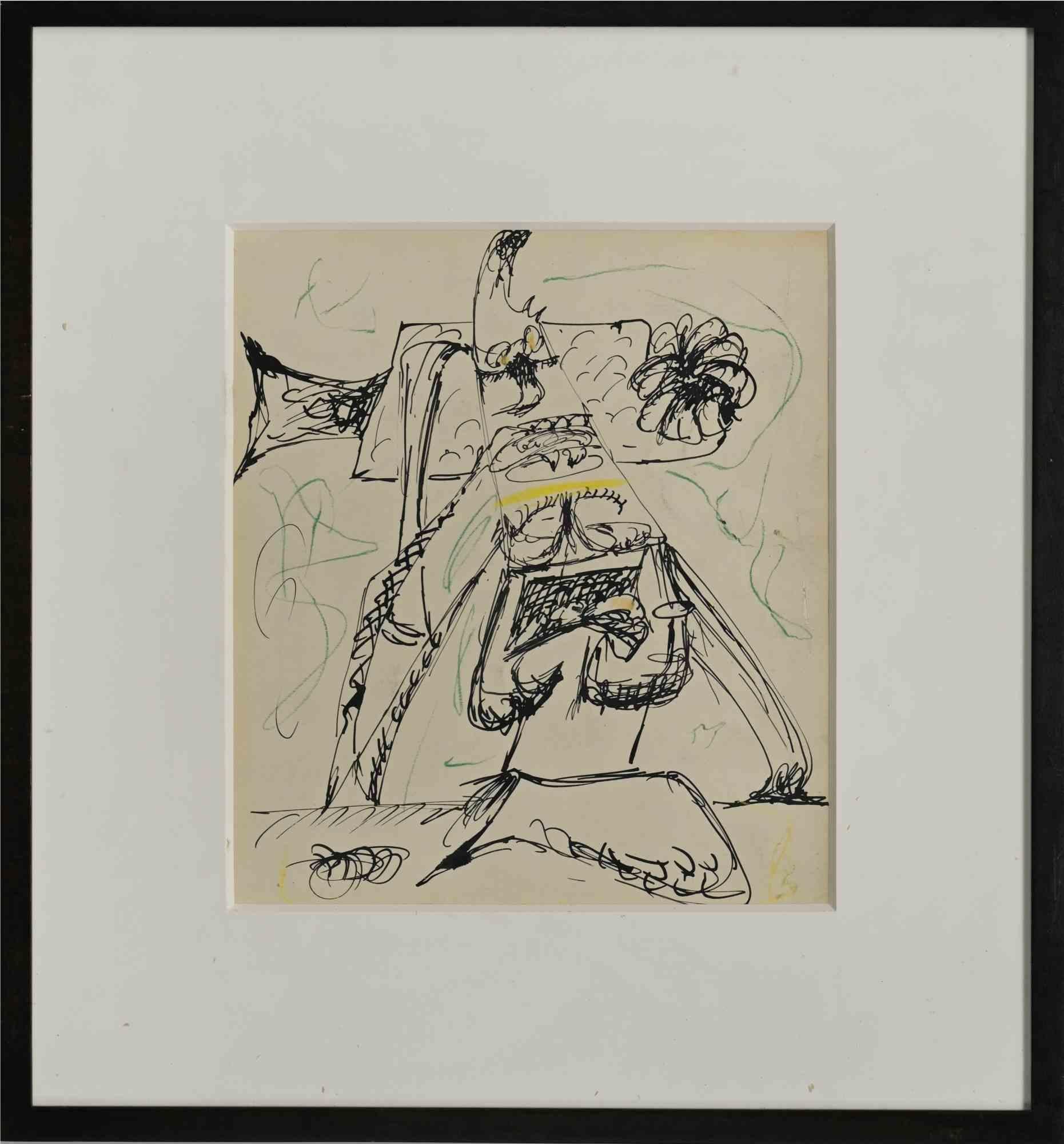 Agonia, motivo - Disegno di Arshile Gorky - 1946 in vendita 2