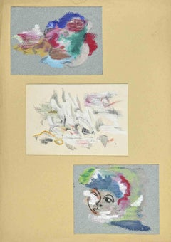 Figures - Dessin d'Henri Espinouze - Années 1950