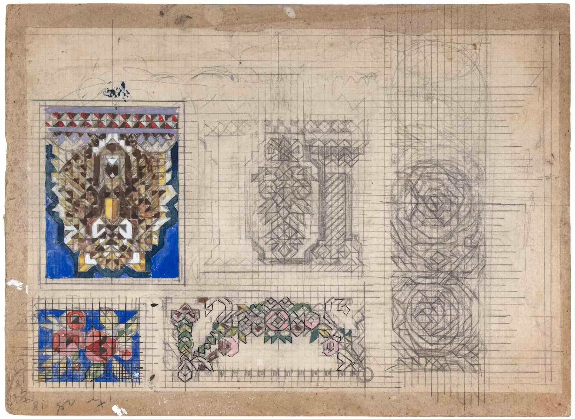 Decorativo - Disegno di Gabriele Galantara - Inizio XX secolo