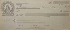 Vintage Bill of Exchange for "Lire Centocin - Offset - Early 20th century