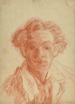 The Reading Girl - Drawing by Paul Collomb - 1950s