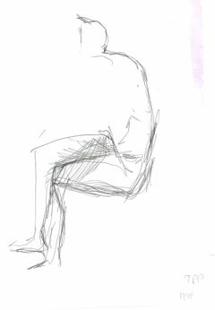 Figura en pose - Dibujo - 1978
