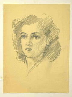 Portrait de femme - Dessin - Début du 20e siècle