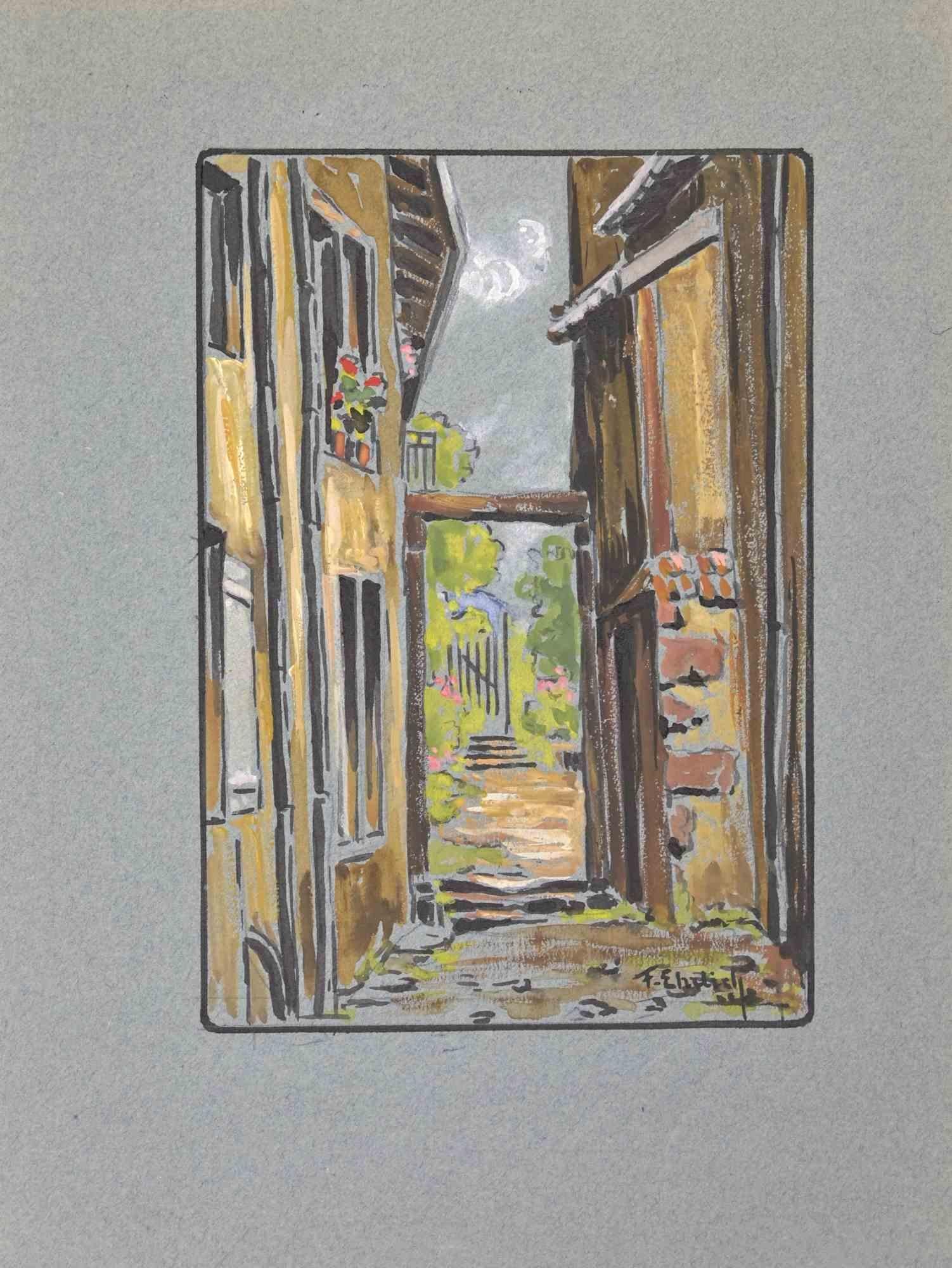Alley - Drawing - Mid-20th Century