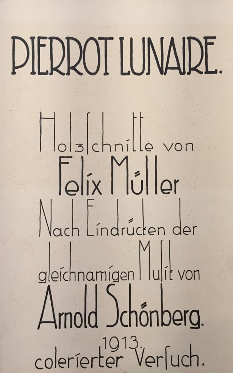 Lieder des Pierrot Lunaire - Woodcuts by Conrad Felixmüller - 1910s - Expressionist Art by Conrad Felixmuller