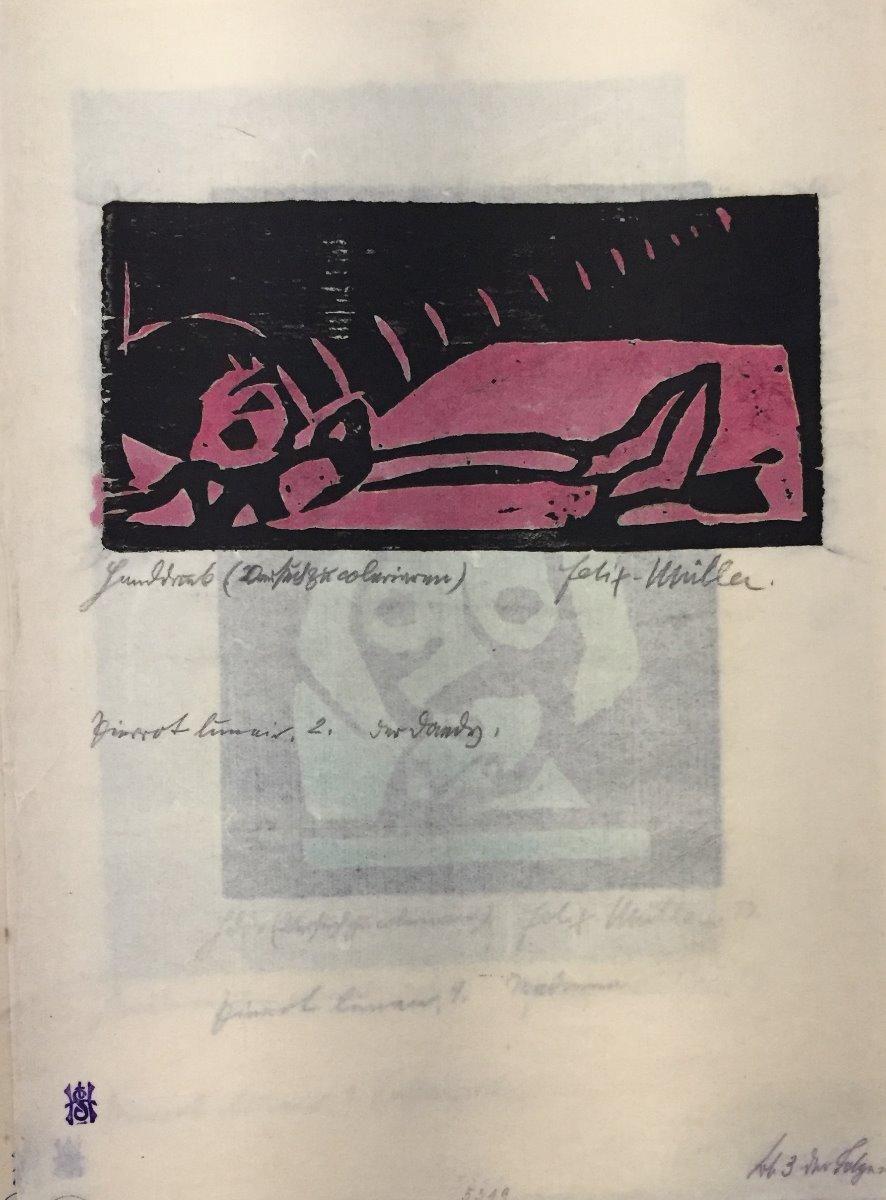 Lieder des Pierrot Lunaire - Woodcuts by Conrad Felixmüller - 1910s For Sale 3