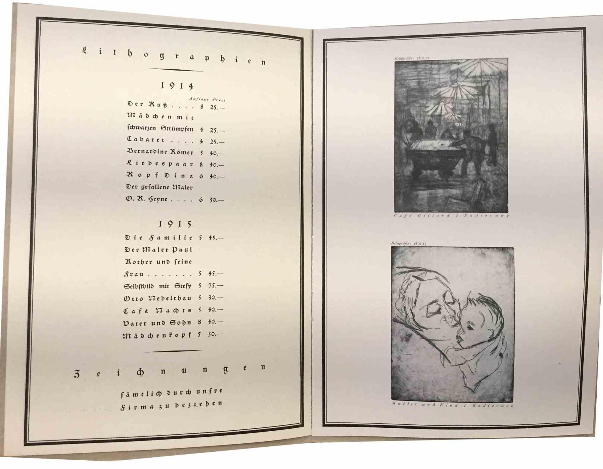 Lieder des Pierrot Lunaire - Woodcuts by Conrad Felixmüller - 1910s For Sale 16