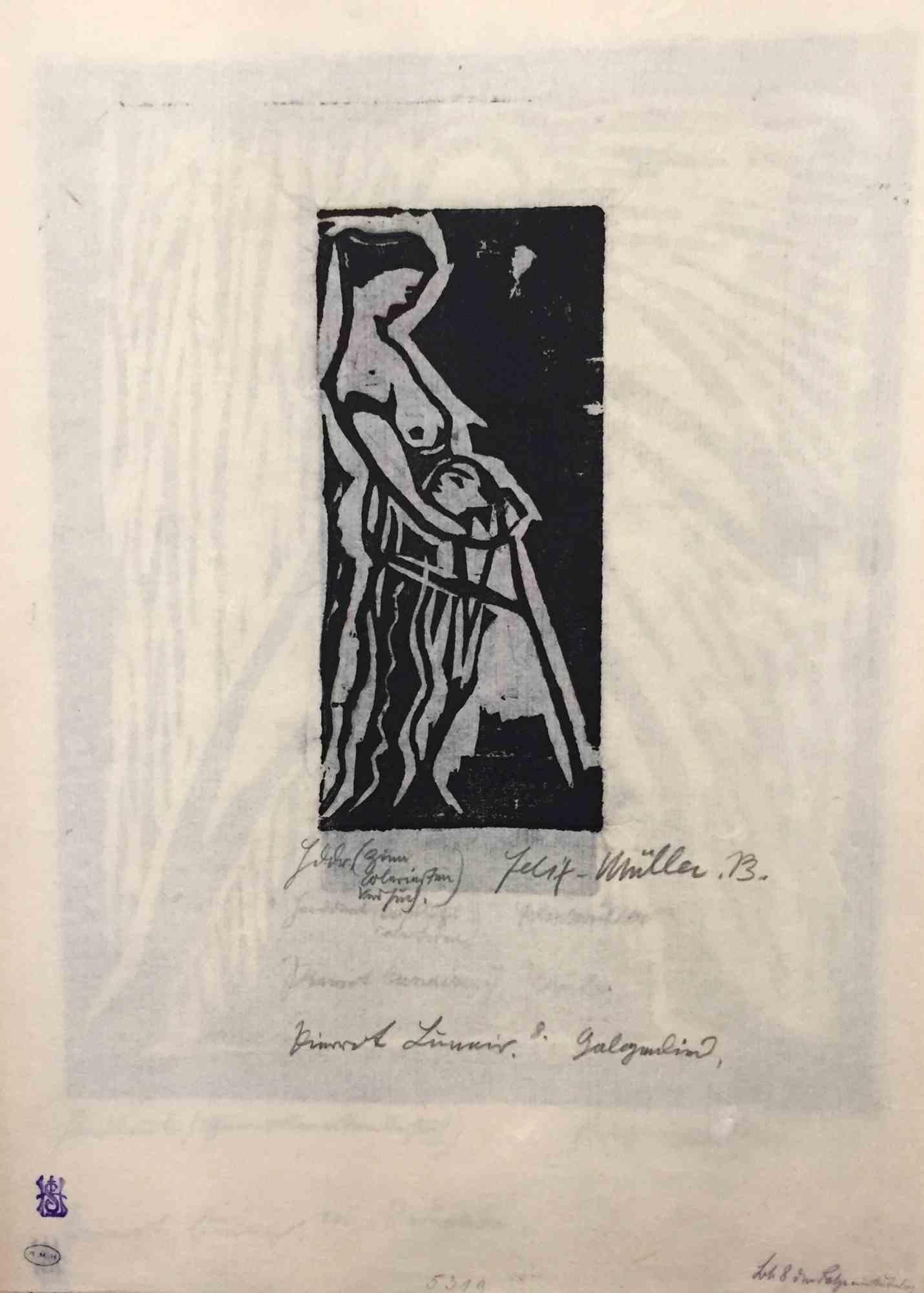 Lieder des Pierrot Lunaire - Woodcuts by Conrad Felixmüller - 1910s For Sale 11