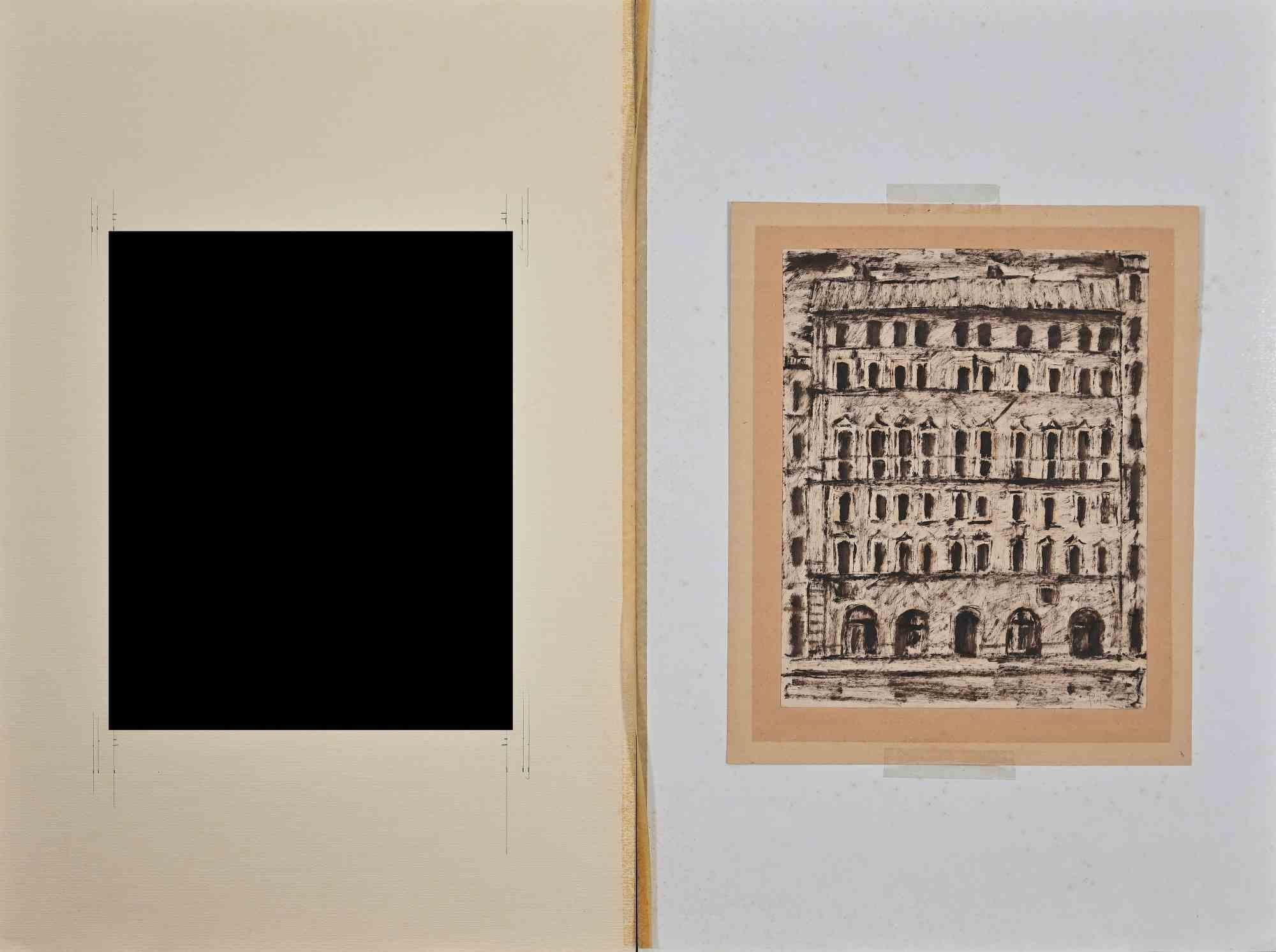 Edificios - Témpera de Arturo Peyrot - 1943 en venta 2