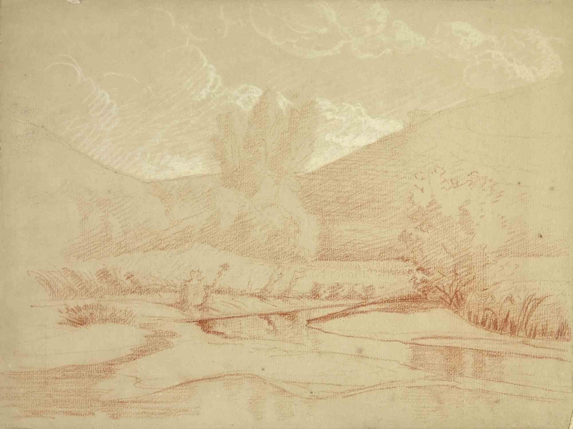 El paisaje - Dibujo - Finales del siglo XIX