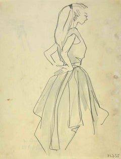 La Niña - Dibujo Hubert Yencesse - 1955