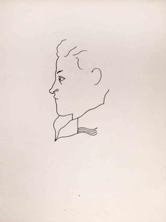 Retrato de Jean Desbordes - Litografía de Jean Cocteau - 1929