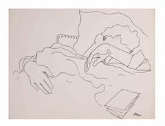 Portrait de Jean Desbordes - Lithograph by Jean Cocteau - 1929