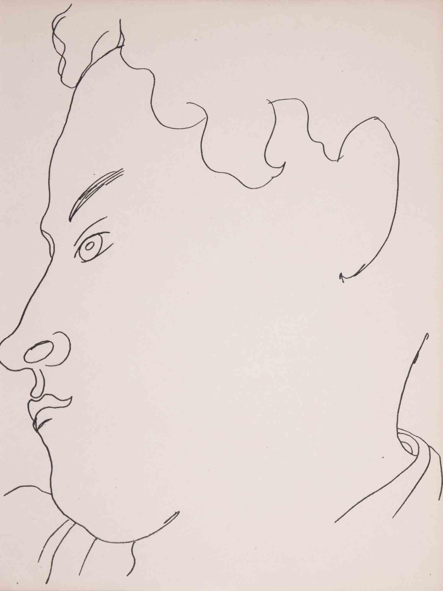 Litografía sobre vélin pur fil des Papeteries du Marais, realizada por Cocteau en 1929.

Pertenece al conjunto "25 Dessins d'Un Dormeur", publicado por H. L. Mermod, Lausana.

Edición de 213 ejemplares, sin numerar ni firmar, tal como se