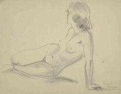 Nu - Dessin de Simone Vaulpré - Début du 20e siècle