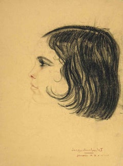 Porträt – Zeichnung von Jacqueline Barbet – 1938