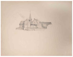 Ciudad antigua - Dibujo - Principios del siglo XX