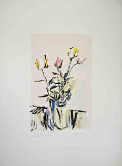 Jarrón de flores - Dibujo de Arnoldo Ciarrocchi - 1991
