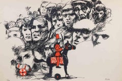 The Crowd and the Order - Lithograph - 1970s