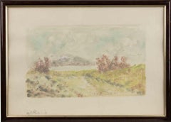 Paesaggio marino - Disegno di Michele Ricciuti - Anni '80