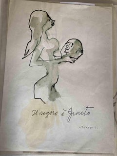 Il sogno è finito - Disegno di Mino Maccari - 1975