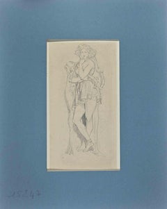 Figure of Woman - Drawing by Achille Devéria -  Early 19th century